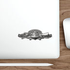 Die-Cut Vinyl Sticker - Navy - Badge - Expeditionary Warfare (EXW) wo txt - Officer - 3D - Enhanced