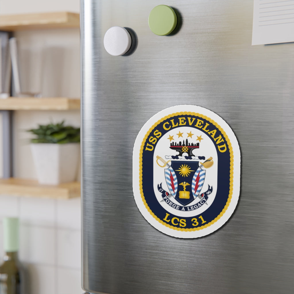 Die-Cut Magnet - Navy - USS Cleveland (LCS-31) wo txt