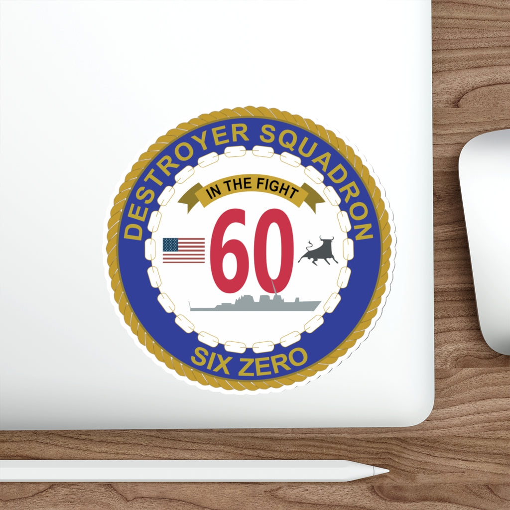 Die-Cut Vinyl Sticker - Navy - Destroyer Squadron 60 wo txt