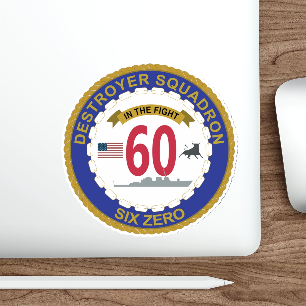 Die-Cut Vinyl Sticker - Navy - Destroyer Squadron 60 wo txt
