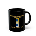 Black Mug (11oz, 15oz) - Navy - Warrant Officer 1 - Veteran