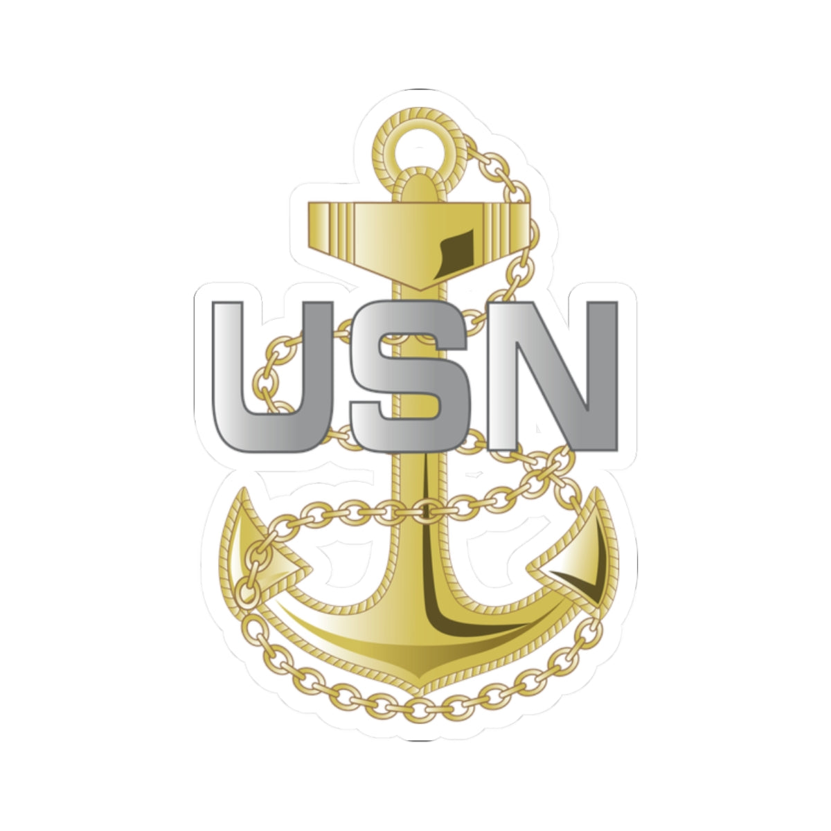Kiss-Cut Stickers - Navy - Fouled Anchor wo txt