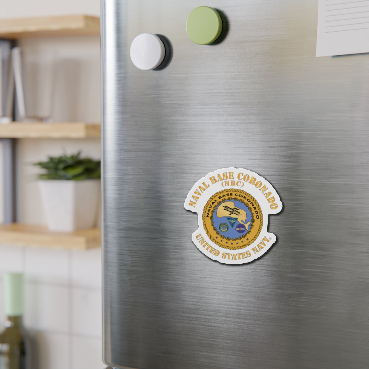 Die-Cut Magnet - Navy - Naval Base Coronado(NBC)