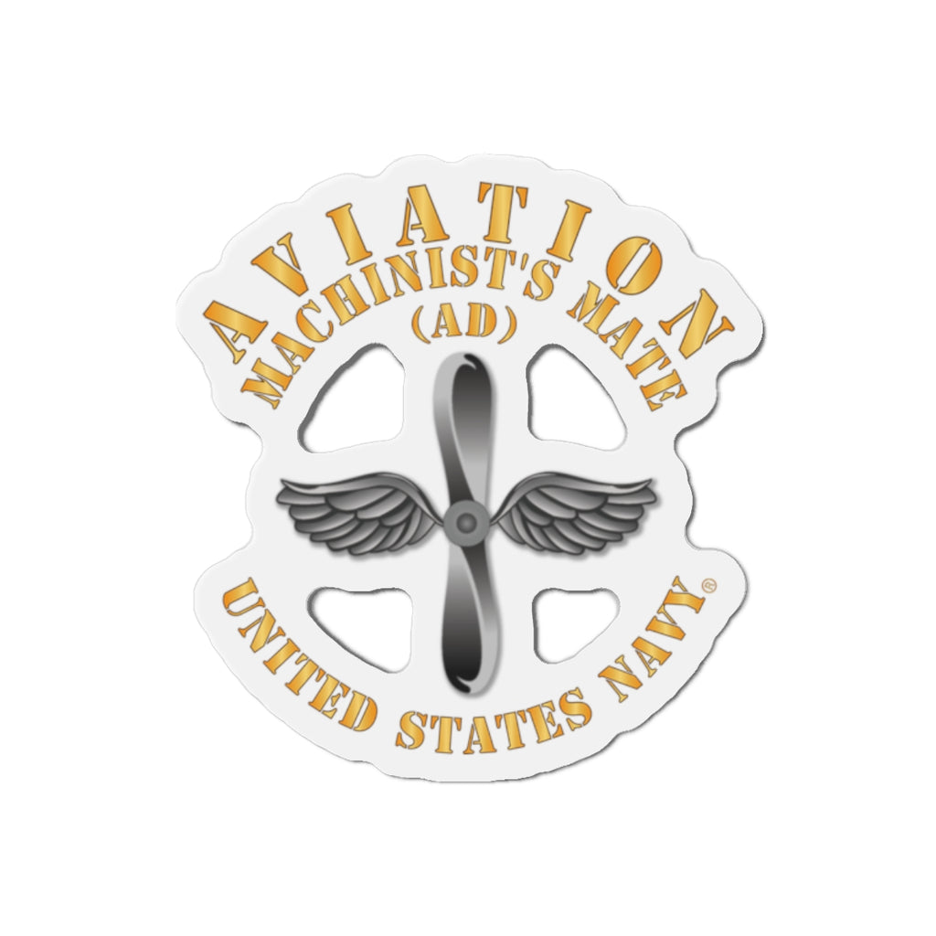 Die-Cut Magnet - Navy - Rate - Aviation Machinist's Mate (AD)