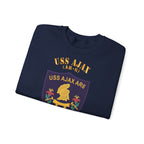 Unisex Heavy Blend™ Crewneck Sweatshirt - Navy - USS Ajax (AR-6)