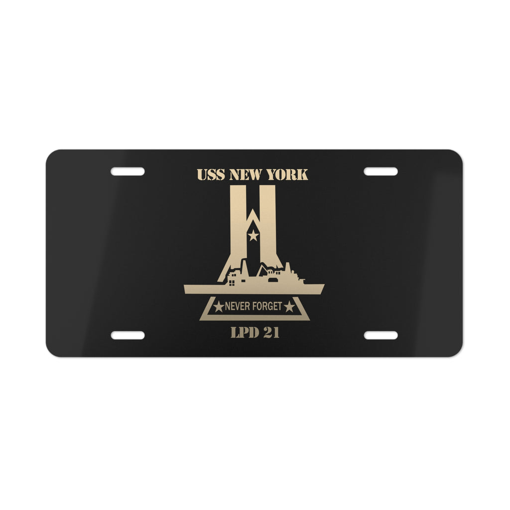 Vanity License Plate - Navy - USS New York (LPD-21) wo Txt X 300