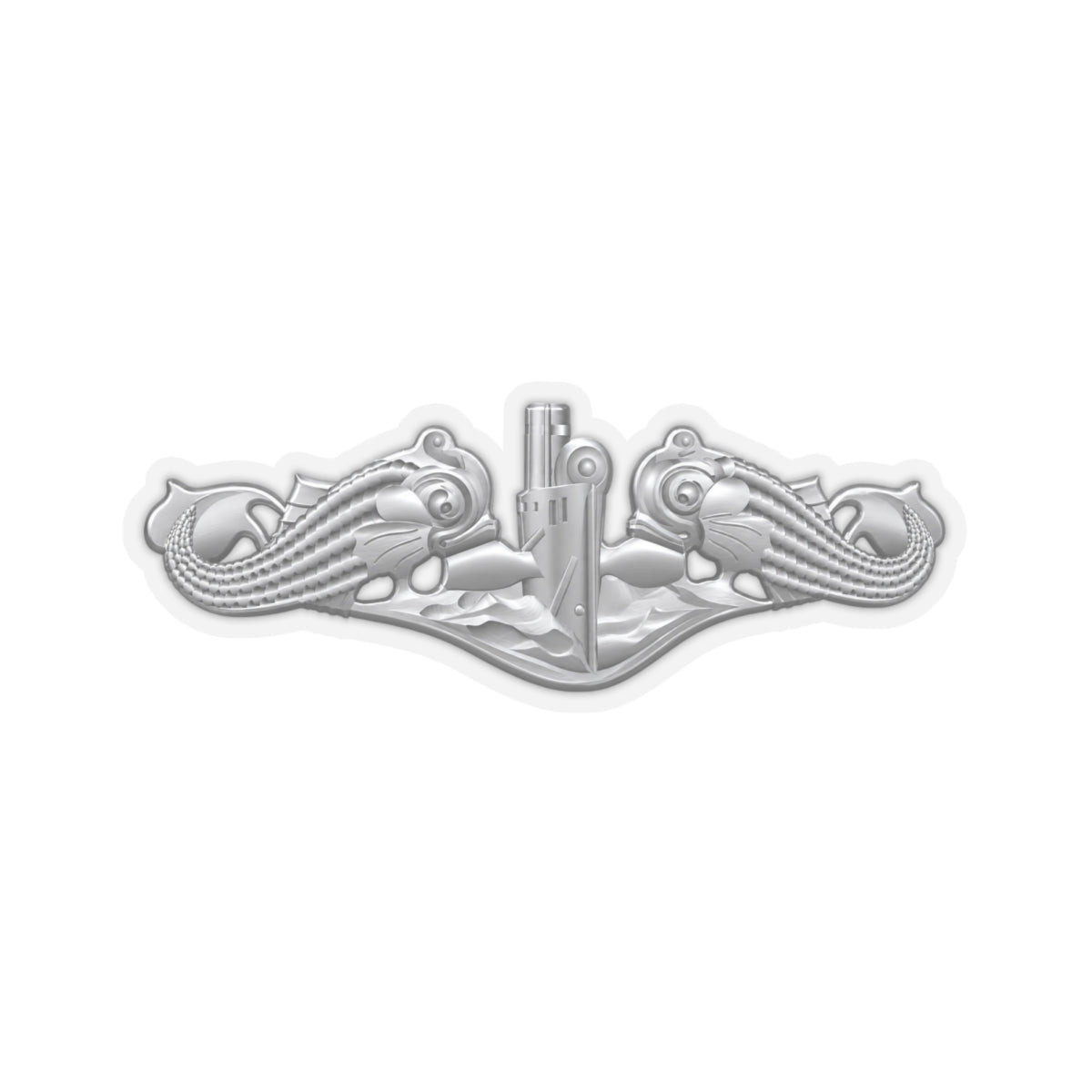 Kiss-Cut Stickers - Navy - Badge - Submarine Warfare wo txt - Enlisted - 3D - Enhanced