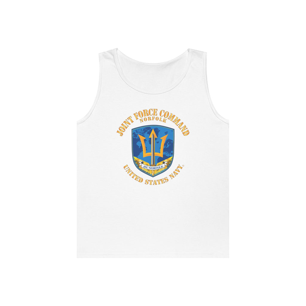 Unisex Heavy Cotton Tank Top - Navy - Joint Force Command - Norfolk