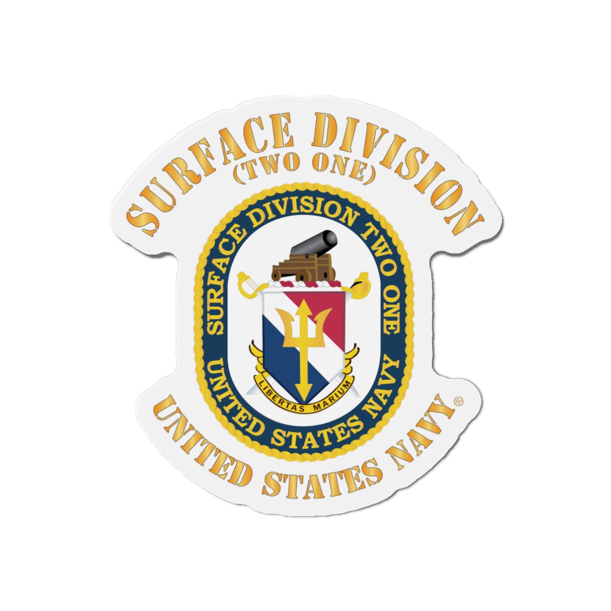 Die-Cut Magnet - Navy - Surface Division 21