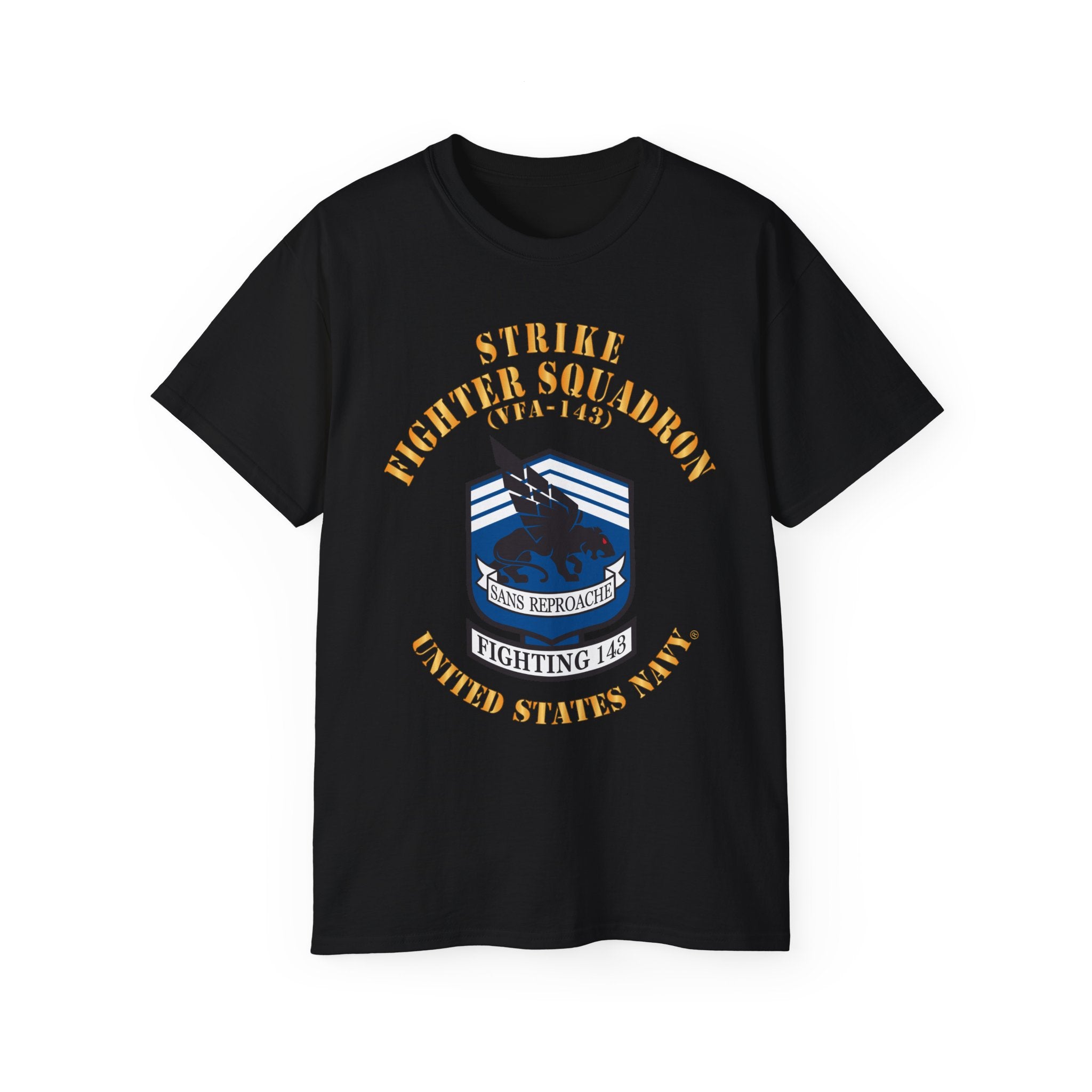 Unisex Ultra Cotton T-Shirt - Navy - Strike Fighter Squadron 143 (VFA-143)