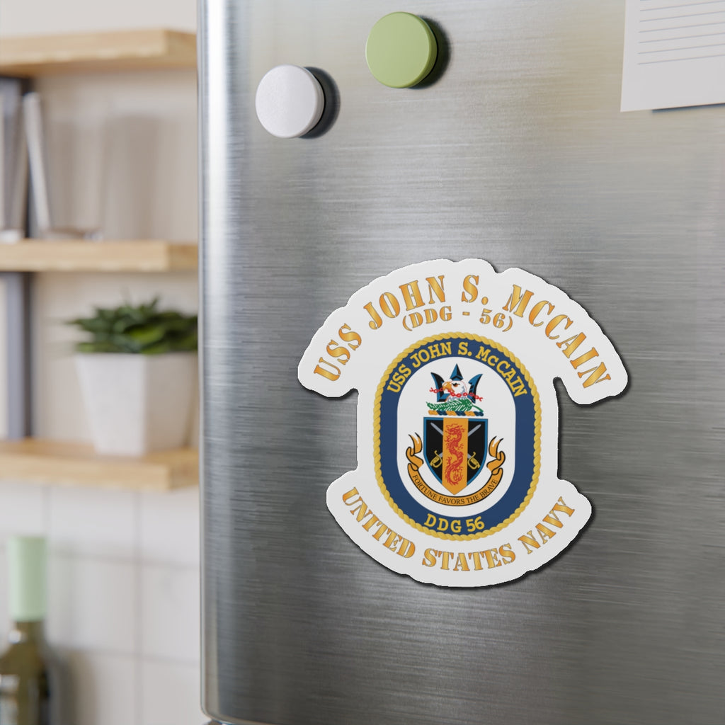 Die-Cut Magnet - Navy - USS John S. McCain (DDG-56)