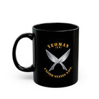 Black Mug (11oz, 15oz) - Navy - Rate - Yeoman (YN)