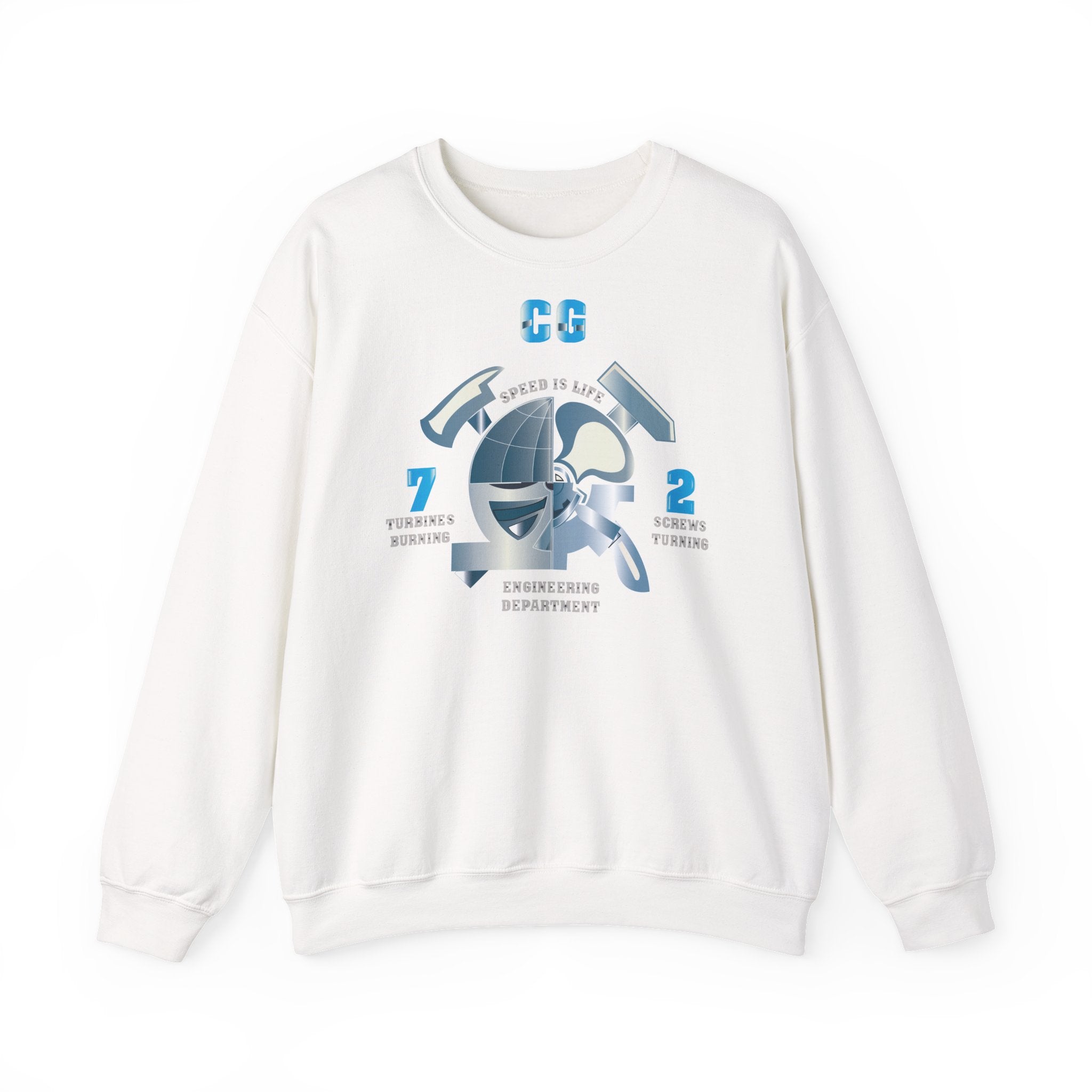 Unisex Heavy Blend™ Crewneck Sweatshirt - Navy - CG 72 - Engineering Department