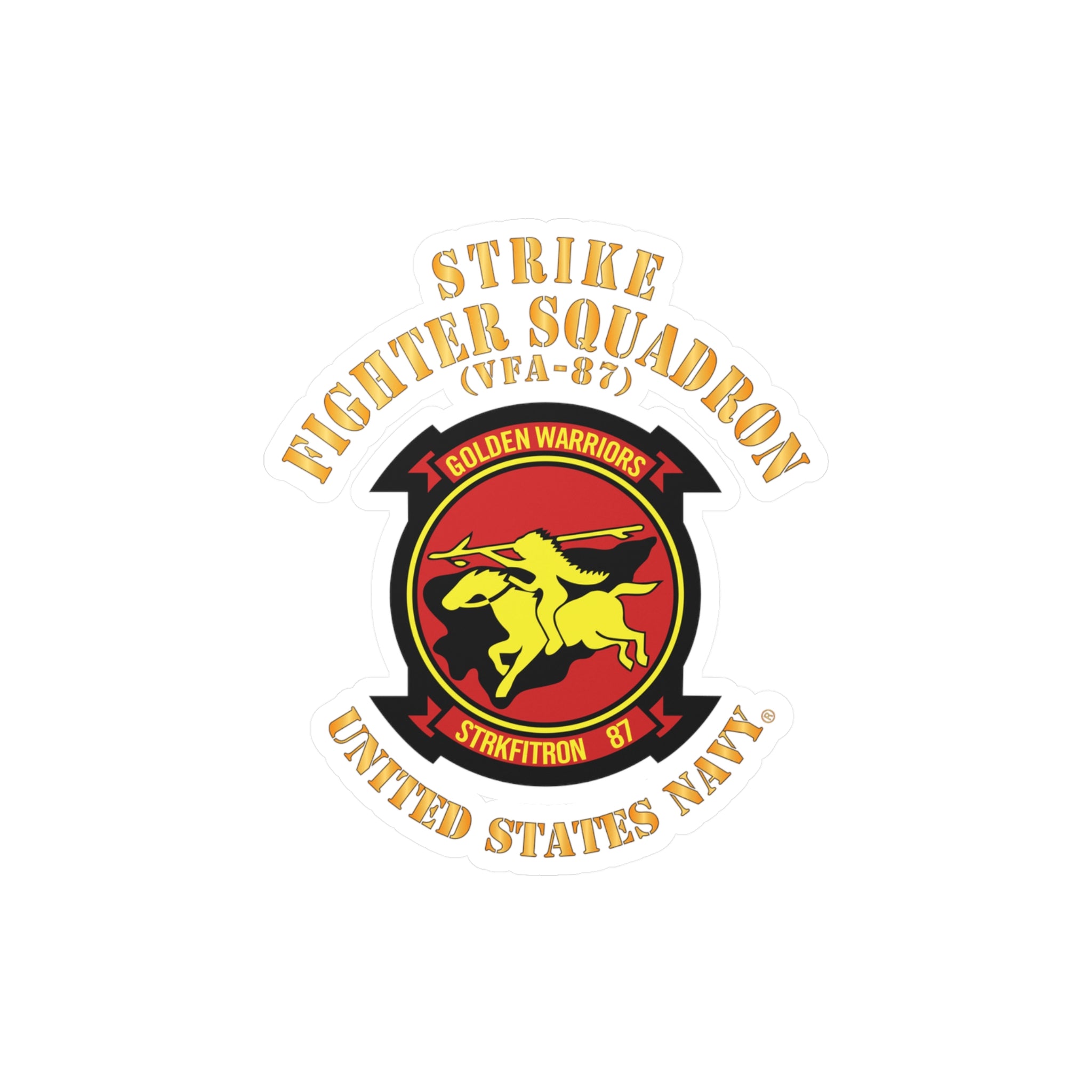 Kiss-Cut Vinyl Decal - Navy - Strike Fighter Squadron 87 (VFA-87)