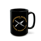 Black Mug (11oz, 15oz) - Navy - Rate - Cryptologic Technician (CT)