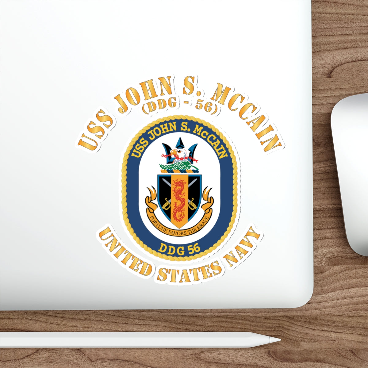 Die-Cut Vinyl Sticker - Navy - USS John S. McCain (DDG-56)