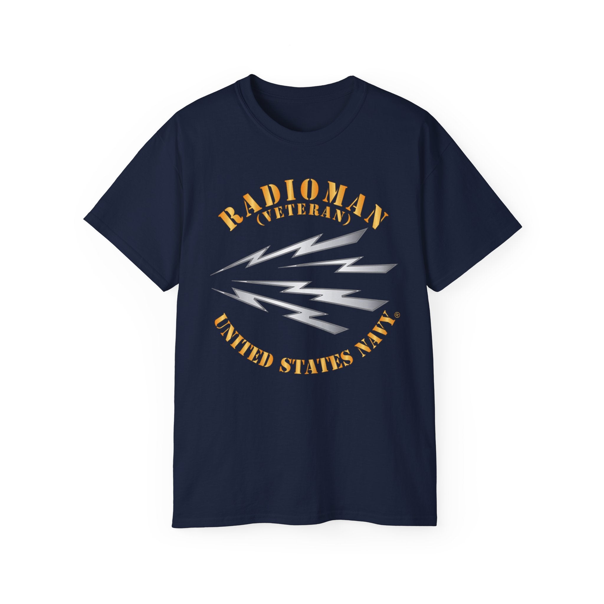 Unisex Ultra Cotton T-Shirt - Navy - Rate - Radioman (RM) - Veteran