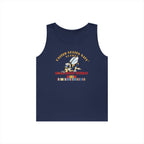 Unisex Heavy Cotton Tank Top - Navy - Seabee - Afghanistan Veteran