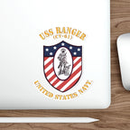Die-Cut Vinyl Sticker - Navy - USS Ranger (CV-61) X 300