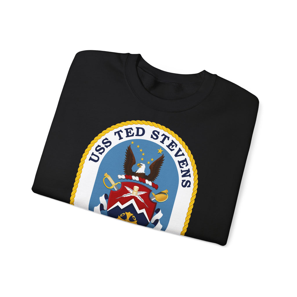 Unisex Heavy Blend™ Crewneck Sweatshirt - Navy - USS Ted Stevens (DDG-128) wo txt