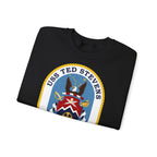Unisex Heavy Blend™ Crewneck Sweatshirt - Navy - USS Ted Stevens (DDG-128) wo txt