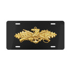 Vanity License Plate - Navy - Badge - Seabee combat warfare specialist wo txt - Officer - 3D - Enhanced