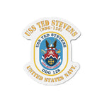 Die-Cut Magnet - Navy - USS Ted Stevens (DDG-128)