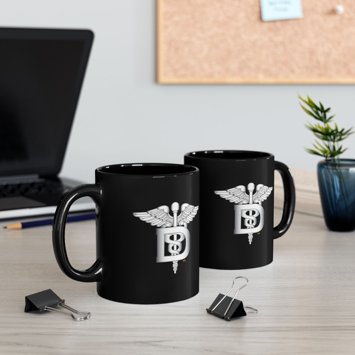 Black Mug (11oz, 15oz) - Navy - Rate - Dental Technician (DT) wo txt
