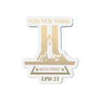 Die-Cut Magnet - Navy - USS New York (LPD-21) wo Txt X 300