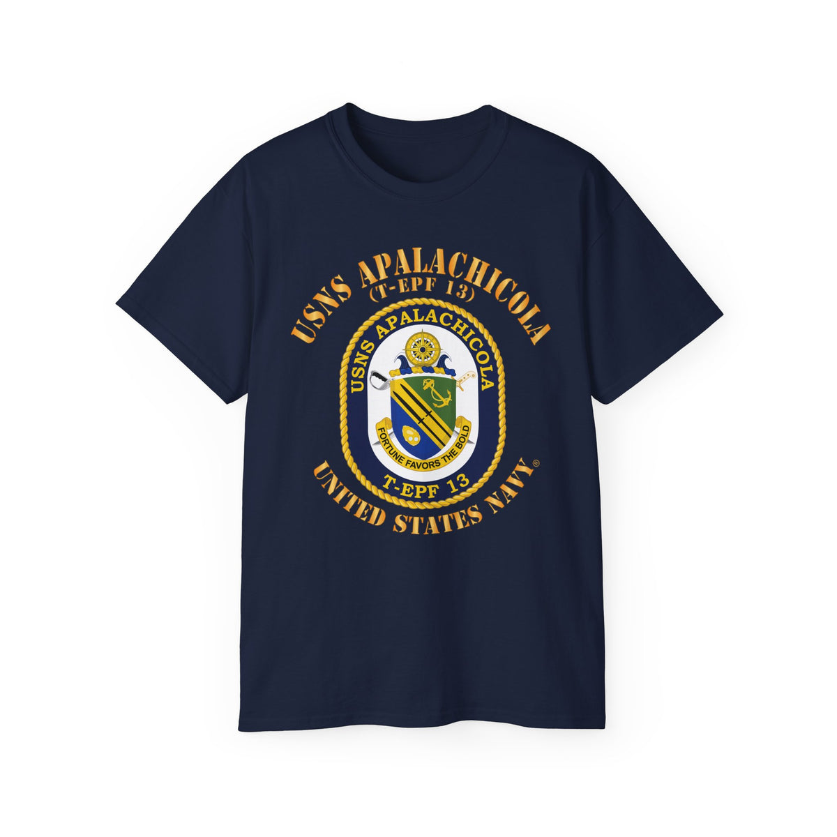 Unisex Ultra Cotton T-Shirt - Navy - USNS Apalachicola (T-EPF 13)