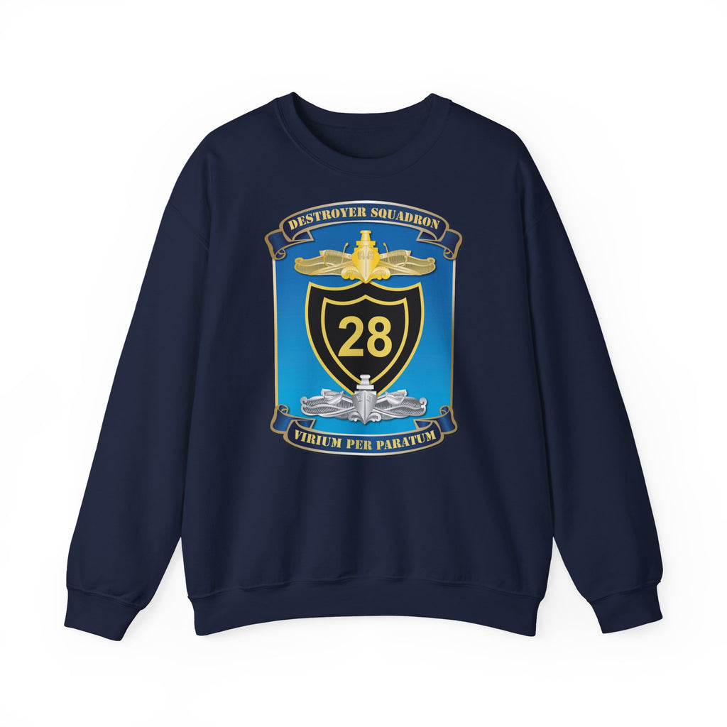 Unisex Heavy Blend™ Crewneck Sweatshirt - Navy - Destroyer Squadron 28 (DESRON-28) wo Txt