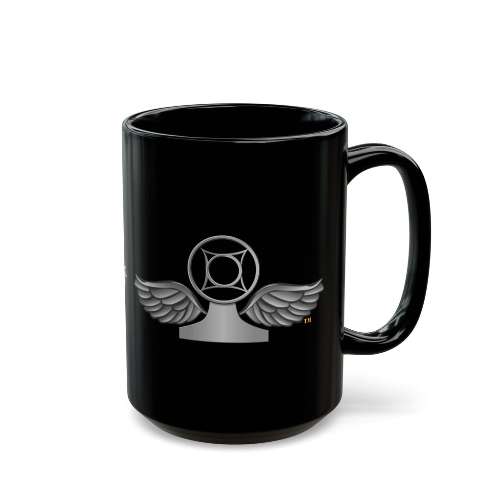 Black Mug (11oz, 15oz) - Navy - Rate - Air Traffic Controller (ATC) wo txt
