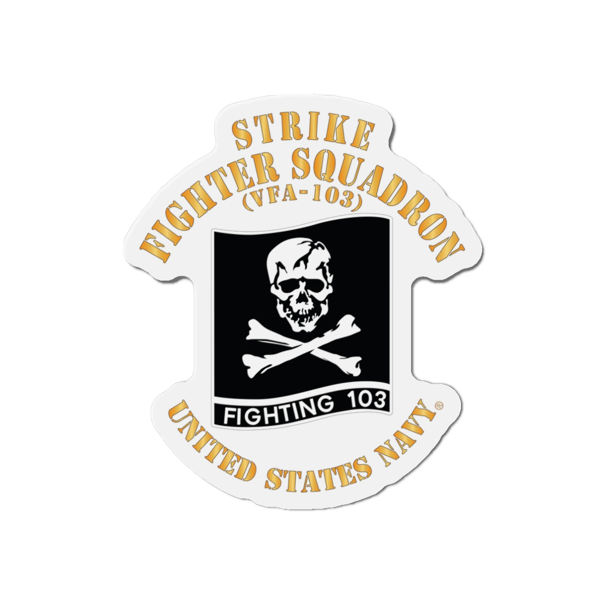 Die-Cut Magnet - Navy - Strike Fighter Squadron 103 (VFA-103)