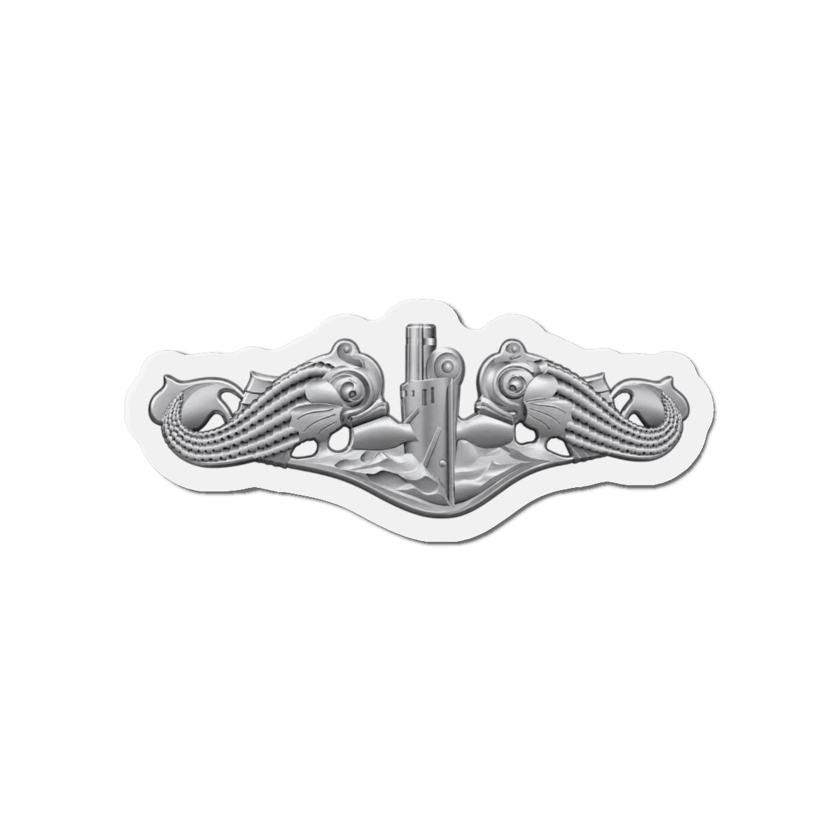 Die-Cut Magnet - Navy - Badge - Submarine Warfare wo txt - Enlisted - 3D - Enhanced