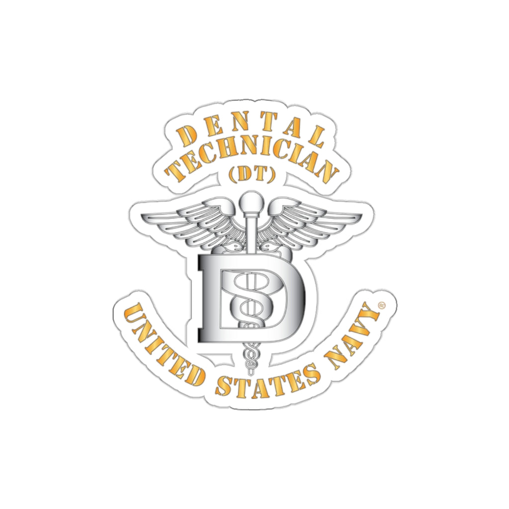 Die-Cut Vinyl Sticker - Navy - Rate - Dental Technician (DT)