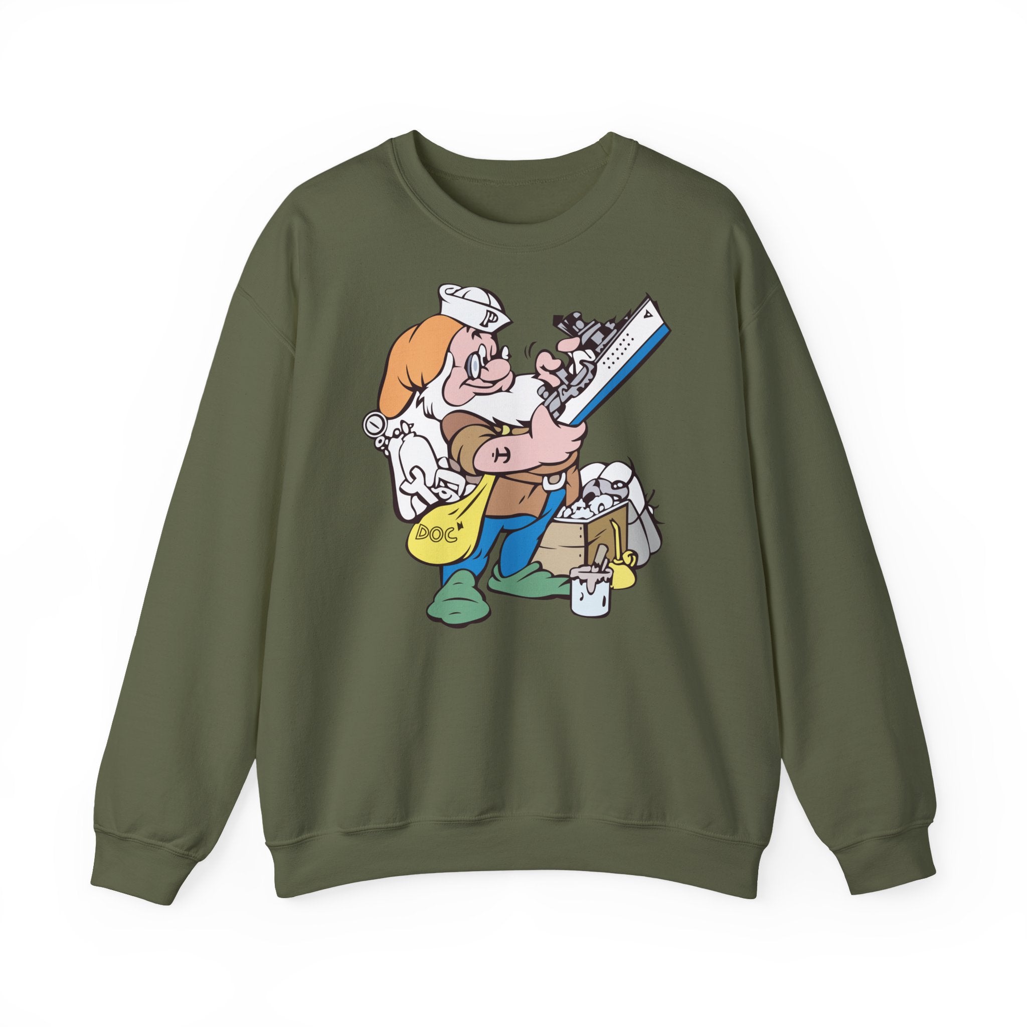 Unisex Heavy Blend™ Crewneck Sweatshirt - Navy - USS Piedmont (AD-17) wo txt
