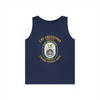 Unisex Heavy Cotton Tank Top - Navy - USS Arlington (LPD-24)