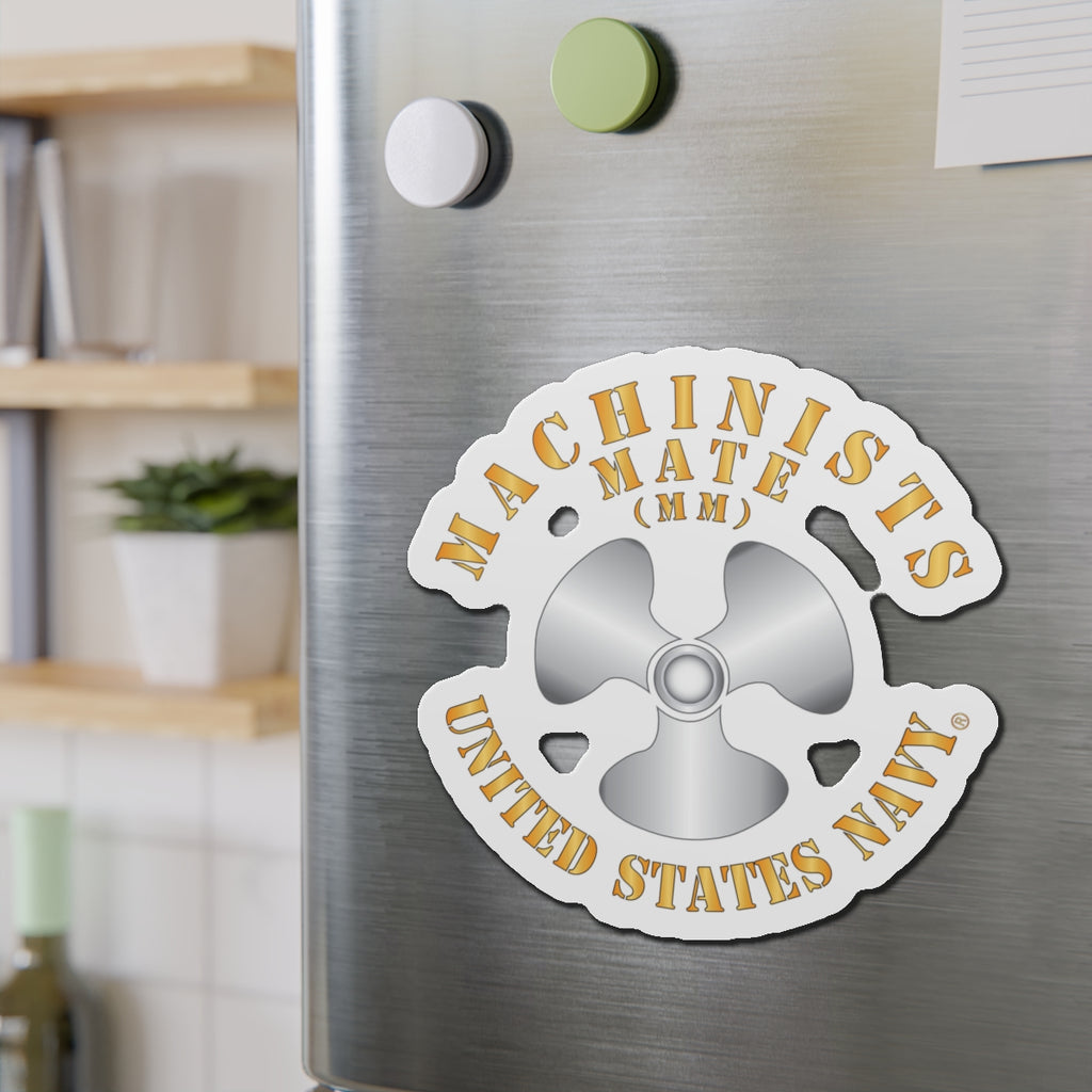 Die-Cut Magnet - Navy - Rate - Machinists Mate (MM)