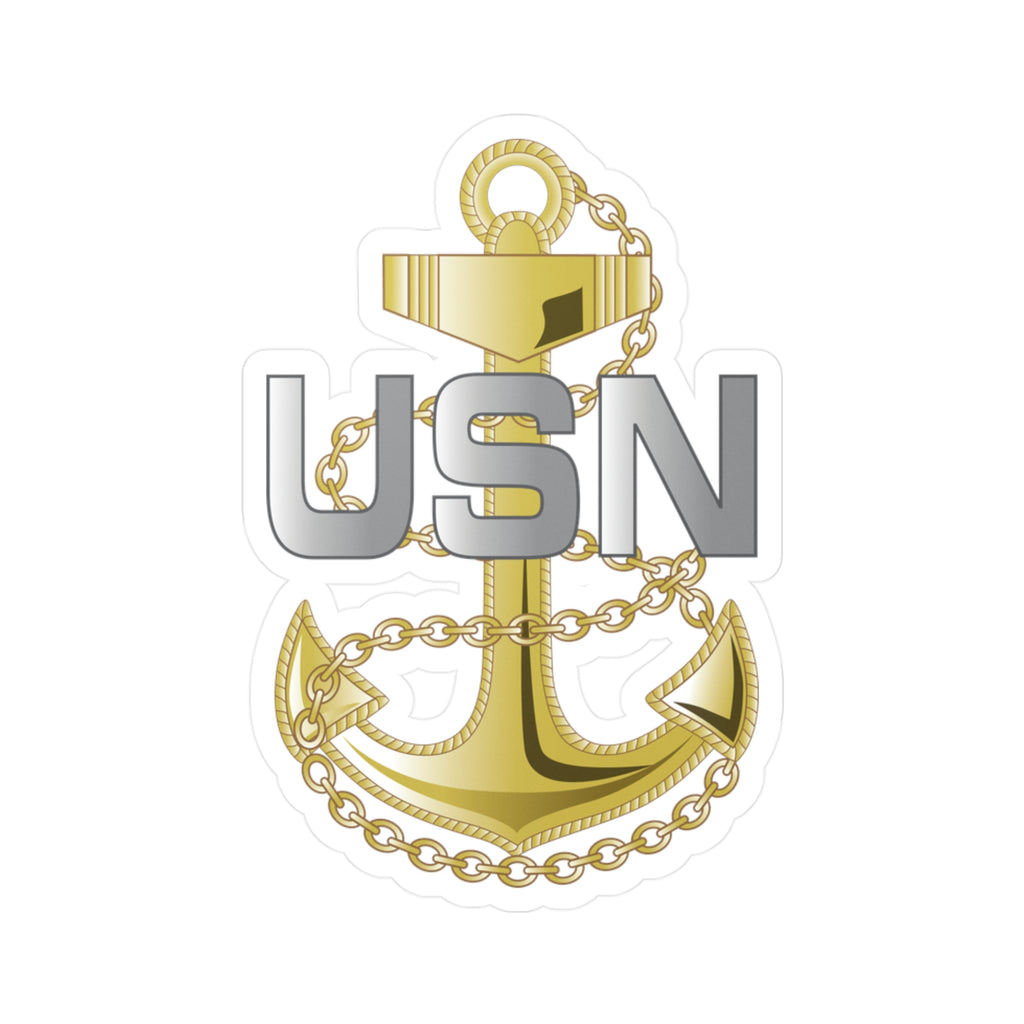 Kiss-Cut Vinyl Decal - Navy - Fouled Anchor wo txt