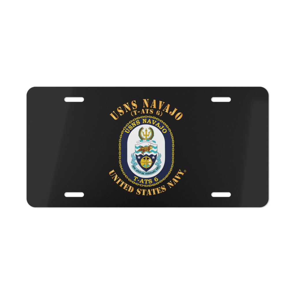 Vanity License Plate - Navy - USNS Navajo (T-ATS 6)
