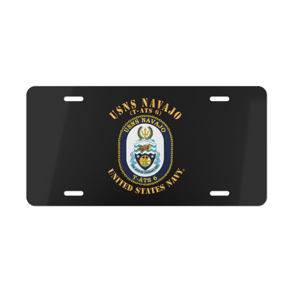 Vanity License Plate - Navy - USNS Navajo (T-ATS 6)