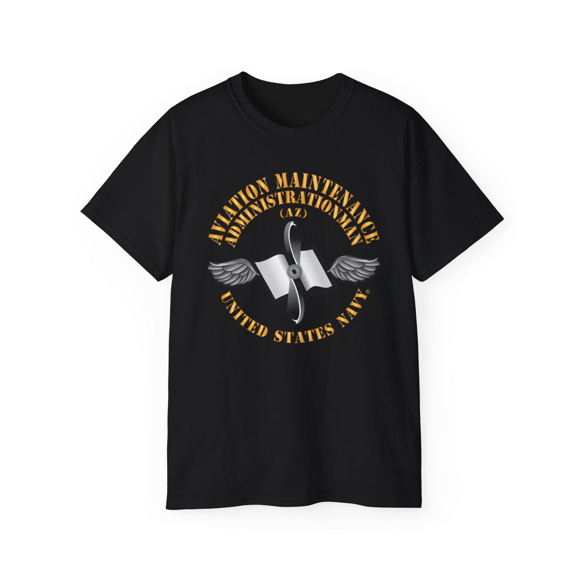 Unisex Ultra Cotton T-Shirt - Navy - Rate - Aviation Maintenance Administrationman (AZ)