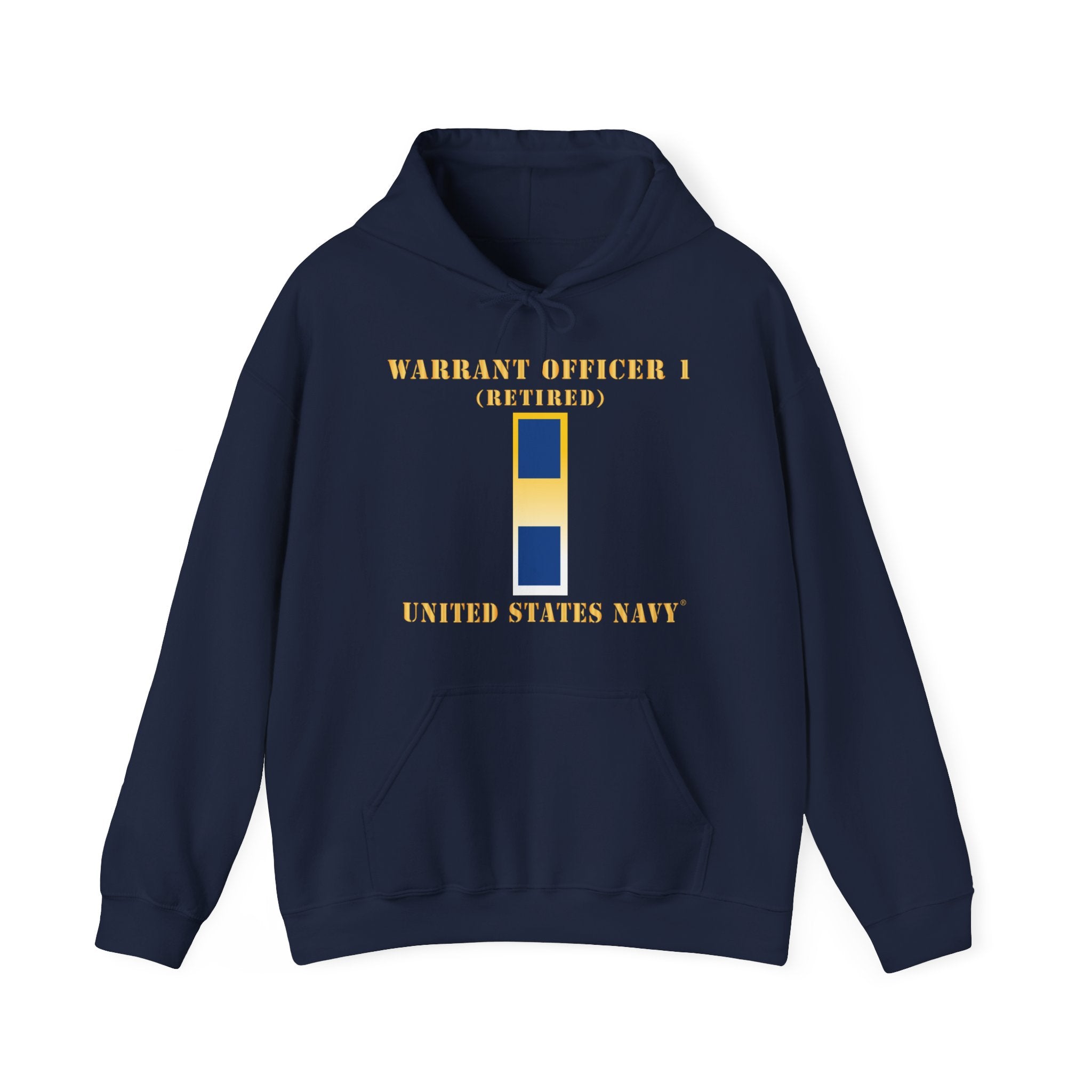 Unisex Heavy Blend™ Hoodies - Navy - Warrant Officer 1 - Retired