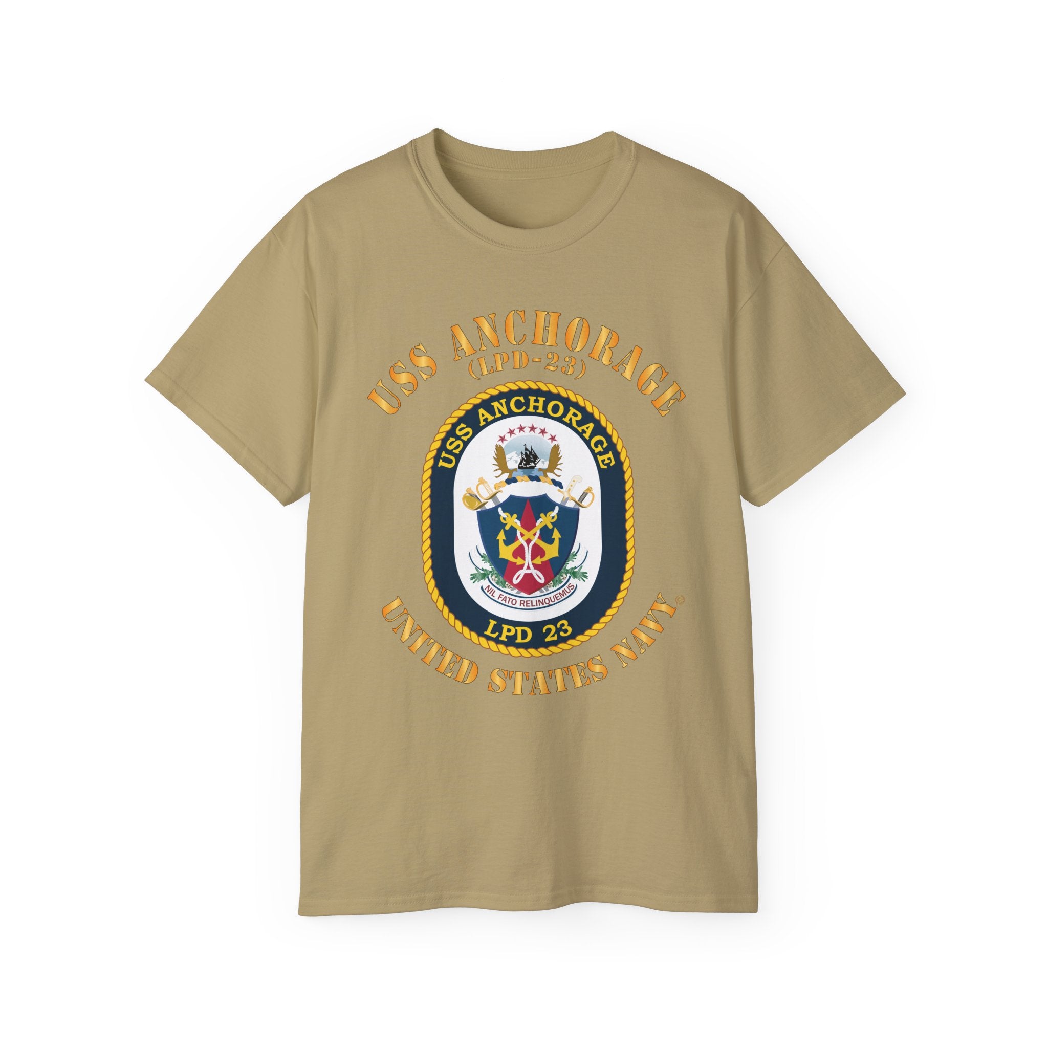 Unisex Ultra Cotton T-Shirt - Navy - USS Anchorage (LPD-23)