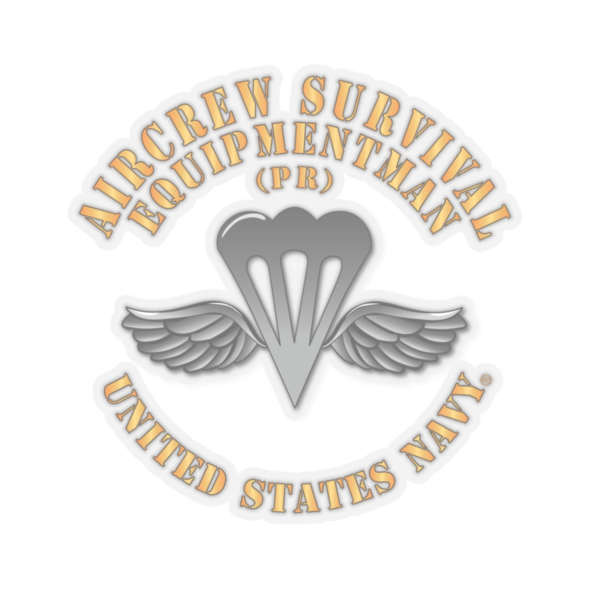 Kiss-Cut Stickers - Navy - Rate - Aircrew Survival Equipmentman (PR)