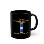 Black Mug (11oz, 15oz) - Navy - Chief Warrant Officer 3 - CW03 - Veteran