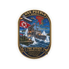 Kiss-Cut Vinyl Decal - USS Pueblo Attack-Defense Commemorative Patch