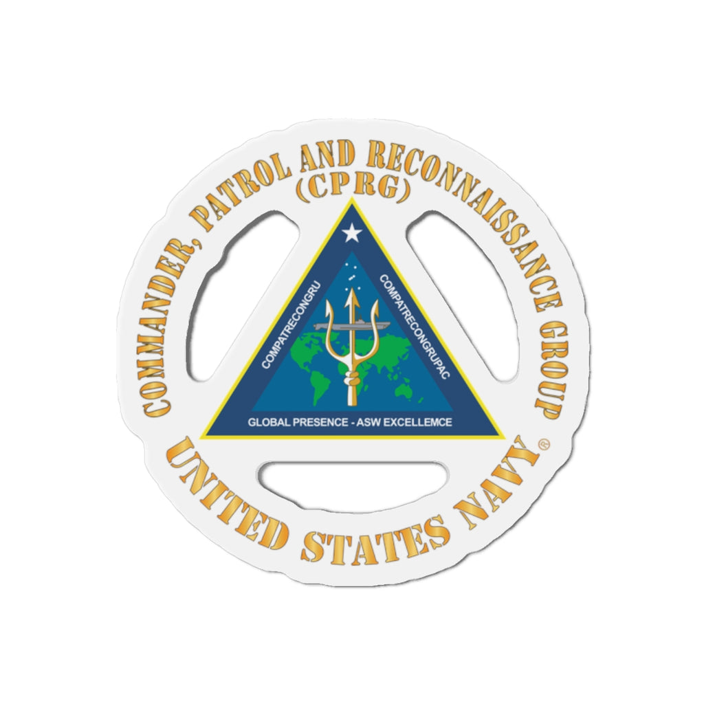 Die-Cut Magnet - Navy - Commander, Patrol and Reconnaissance Group - CPRG X 300