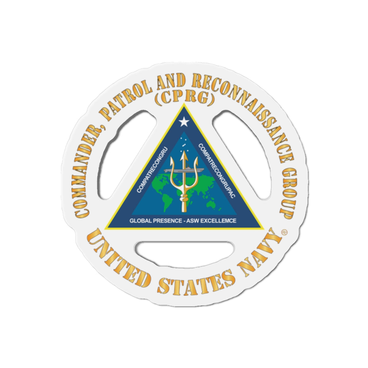 Die-Cut Magnet - Navy - Commander, Patrol and Reconnaissance Group - CPRG X 300
