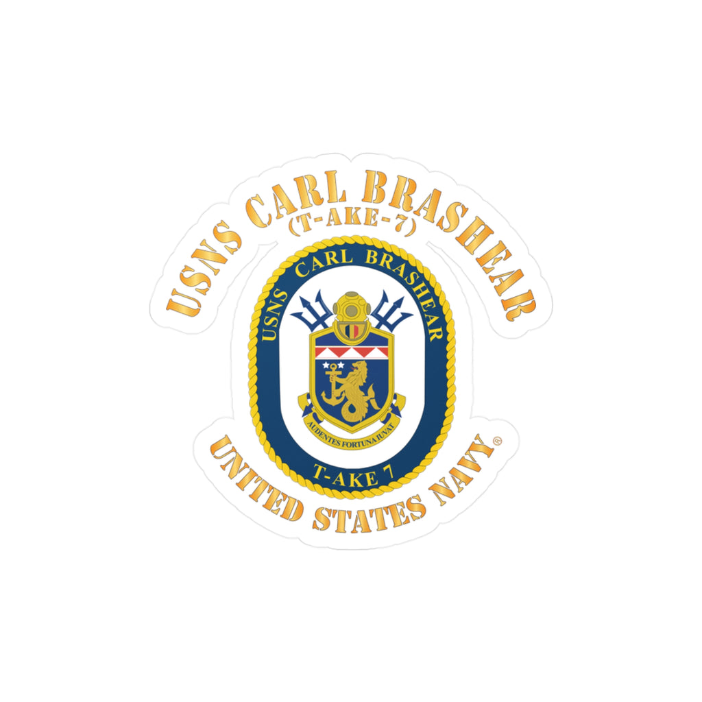 Kiss-Cut Vinyl Decal - Navy - USNS Carl Brashear (T-AKE 7) wo txt
